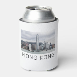 Porta-lata Hong Kong Island Skyline Retro Cityscape Vintage