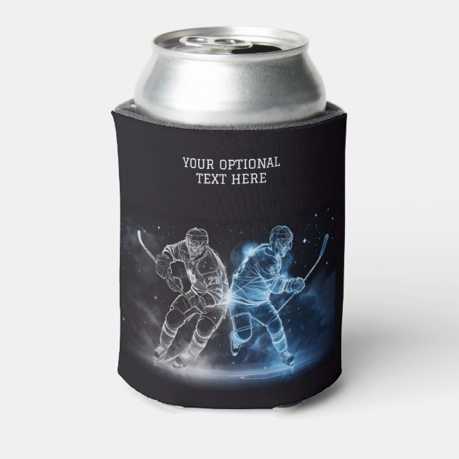 Porta-lata Hóquei em Gelo de Nome Personalizado (Can Back)