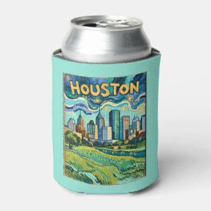 Porta-lata Horizonte de Houston Marco Colorido Van Gogh Vinta