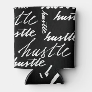 Porta-lata Hustle Text: Grunge Music Pattern.