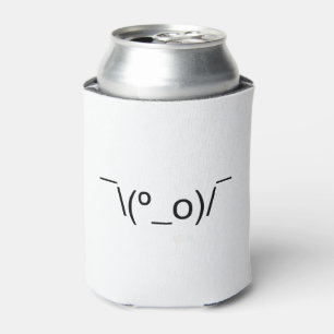 Porta-lata I Dunno LOL ¯\(º_o)/ Emoticon Japonês Kaomoji