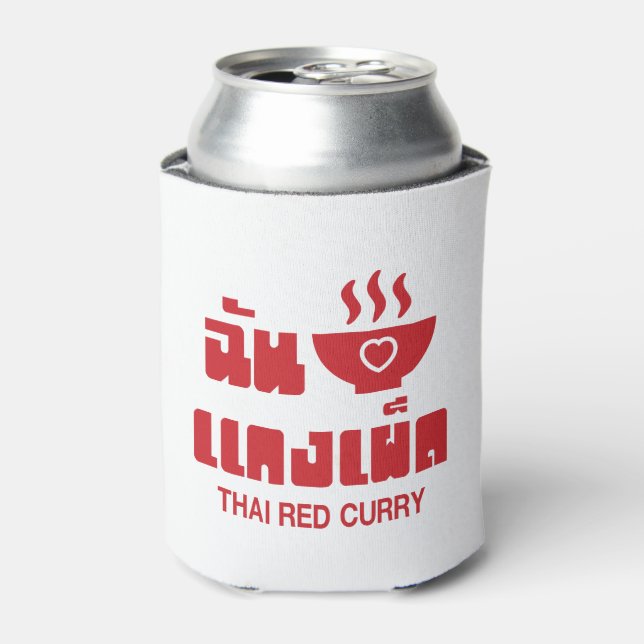 Porta-lata I Heart (Love) Thai Red Curry (Can Front)