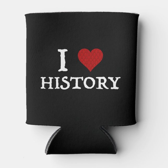 Porta-lata I Love (Heart) History (Frente)