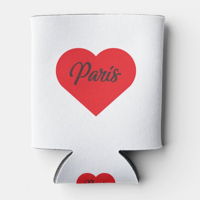 Porta-lata I Love Paris - França (Frente)