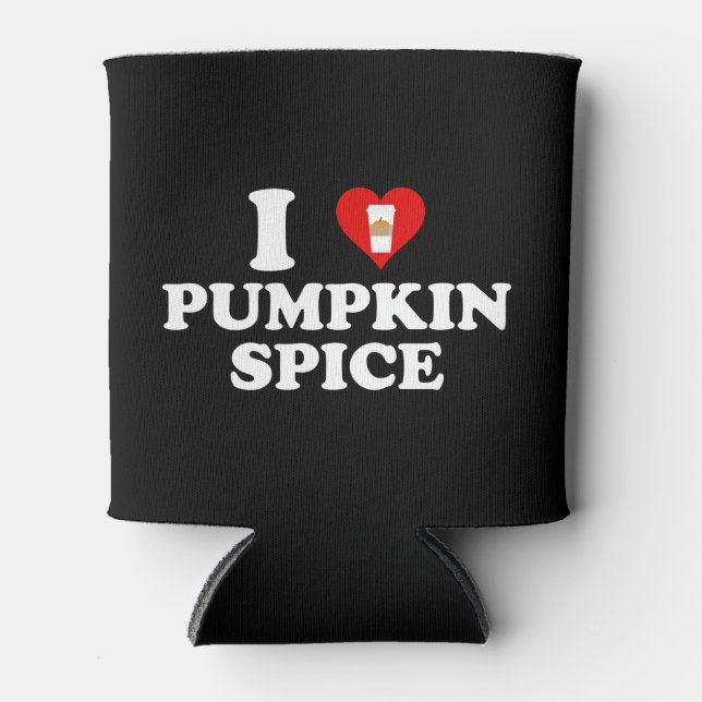 Porta-lata I Love Pumpkin Spice (Frente)