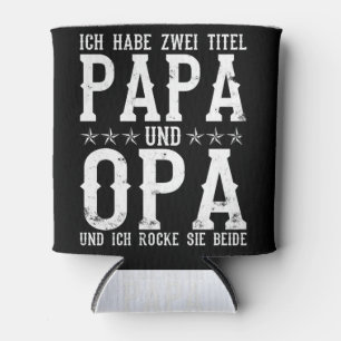 Porta-lata Ich Habe Zwei Titel: Papa Und Opa Vatertag