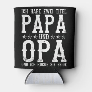 Porta-lata Ich Habe Zwei Titel: Papa Und Opa Vatertag