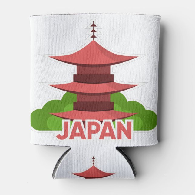 Porta-lata ícone de viagem para japão country japan (Frente)