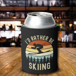 Porta-lata I'd Rather be Skiing, Funny skier