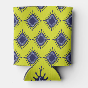 Porta-lata Ikat Tribal: Padrão Moderno Na moda.