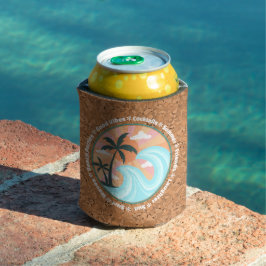 Porta-lata Ilhas Tropicais Havaianas Palmeiras Vibrações Posi