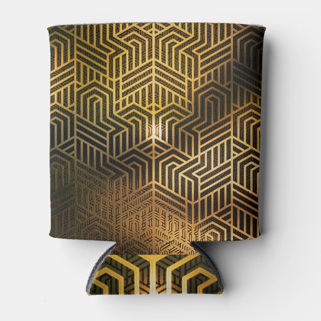 Porta-lata Ilustração 3D da Art Deco, Wallpaper de anúncio. (Frente)