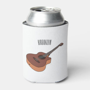Porta-lata Ilustração acústica de desenho animado