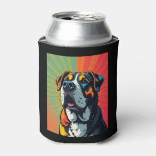 Porta-lata Ilustração Colorida de Cão de Arte Pop � Pet Negri