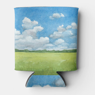 Porta-lata Ilustração de Aquarela do Paisagem Rural