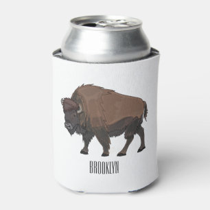 Porta-lata Ilustração de desenho animado Bison