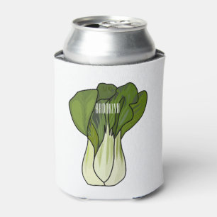 Porta-lata Ilustração de desenho animado Bok choy