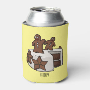 Porta-lata Ilustração de desenho animado de bolo de gengibre