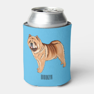 Porta-lata Ilustração de desenho animado de cão Chow Chow