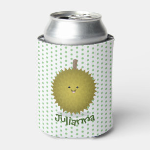 Porta-lata Ilustração de desenho animado de duriano feliz