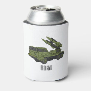 Porta-lata Ilustração de desenho animado de mísseis militares