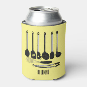 Porta-lata Ilustração de desenho animado de utensílios de coz