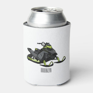 Porta-lata Ilustração de desenho animado Snowmobile