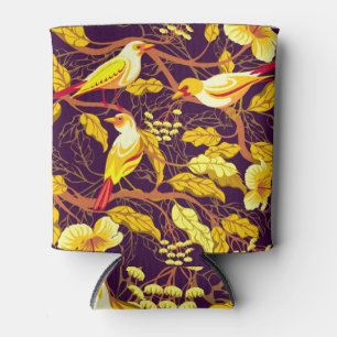 Porta-lata Ilustração de Flores Exóticas de Aves Tropicais