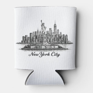 Porta-lata Ilustração de Linha do Horizonte de Nova York