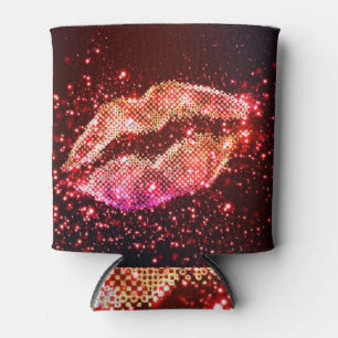 Porta-lata Ilustração de Lip editável: Design gráfico simples