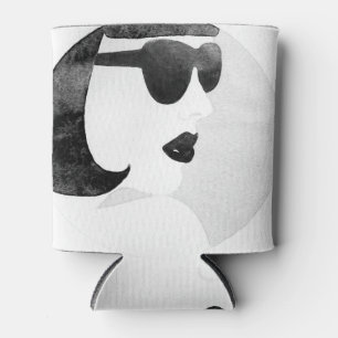 Porta-lata Ilustração de óculos solares de mulher fascinante