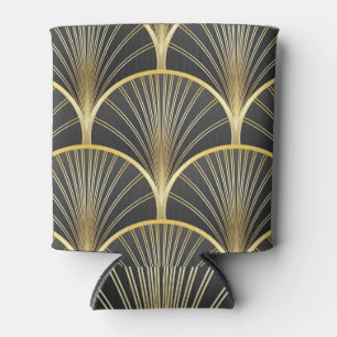 Porta-lata Ilustração de Textura Geométrica Art Deco