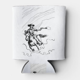 Porta-lata Ilustração do Cowboy em cavalo