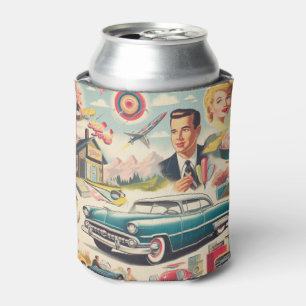 Porta-lata Ilustração Kitsch da década de 1950