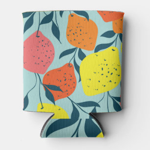 Porta-lata Ilustração Verde de Limões Tropicais