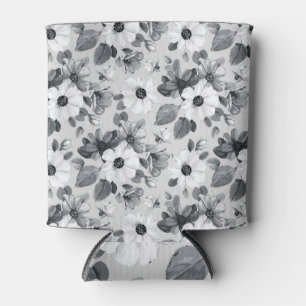 Porta-lata Ilustração Vintage de Watercolor Buquê de Flores S