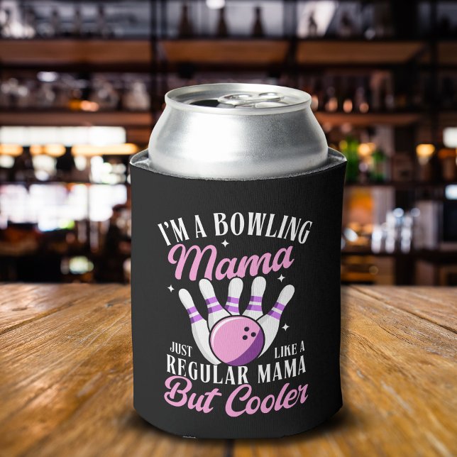 Porta-lata I'm a Bowling Mama, Fun Bowling Mom (Criador carregado)