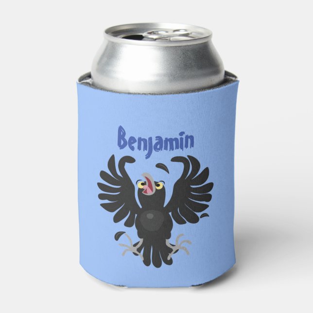 Porta-lata Imagem de desenho animado de corvo maluco (Can Front)