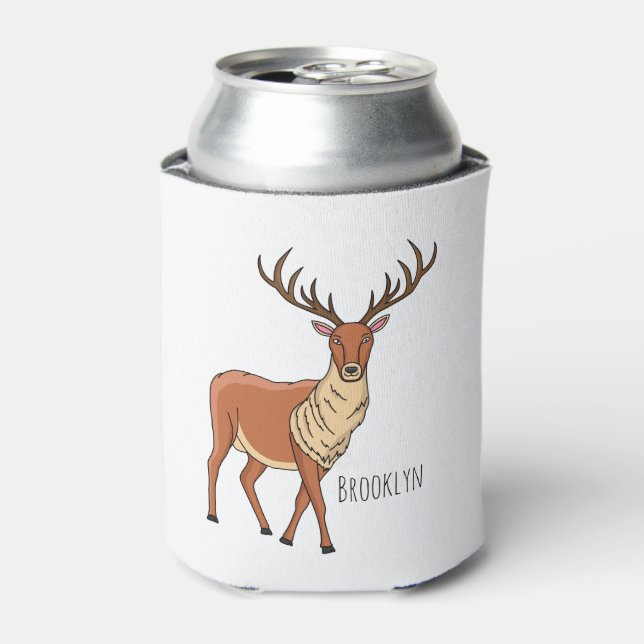 Porta-lata Imagem de desenho de Reindeer (Can Front)
