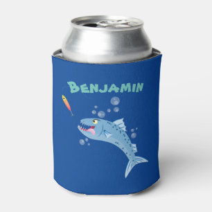 Porta-lata Imagem de desenhos animados de pesca faminto em Ba