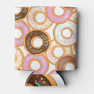 Porta-lata Imagem de rosquinha: Design sem costura realista