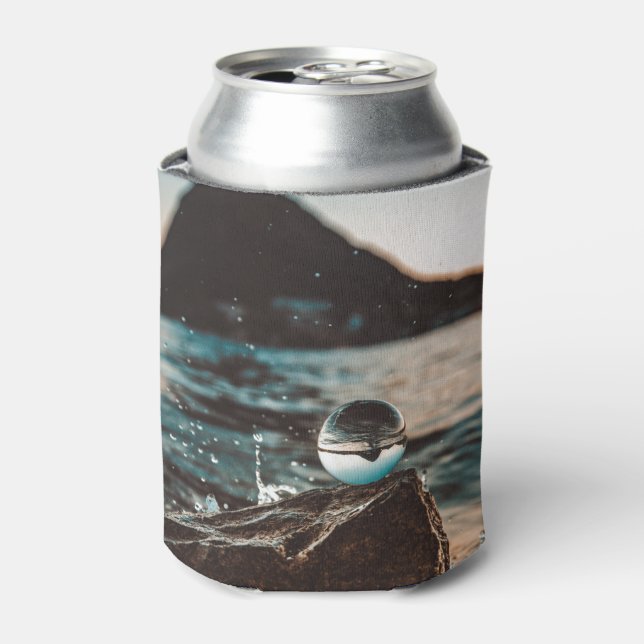 Porta-lata Imagens Cênicas do Oceano de Arte de Praia Fotogra (Can Front)