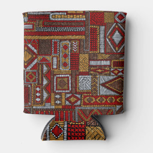 Porta-lata Impressão de Étnica Bordada de Estilo de Patchwork
