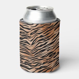 Porta-lata Impressão de Tigre Laranja Preto