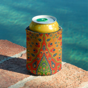Porta-lata Impressão Floral Persa Decorativo