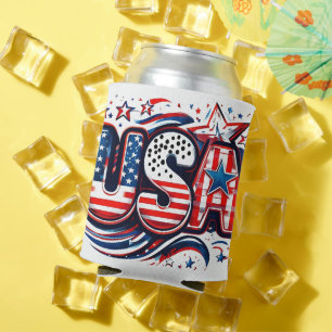 Porta-lata Impressão nos EUA - Beer Sinalizador Americano Ret