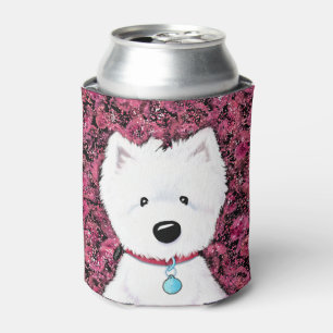 Porta-lata Impressões Florais de Westie