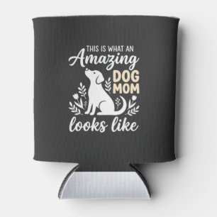 Porta-lata Incrível Mãe de Cachorro Floral Amante de Cachorro