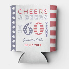 Porta-lata Independência Dia EUA Bandeira 60 Favor da Festa d