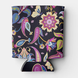 Porta-lata Índia Paisley Seamless Floral Ornament